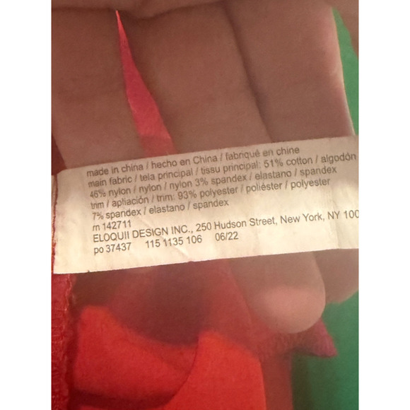 2 Pair Eloquii Flat Front Dress Pants Size 24L Long Plus Red Green Work Holiday - Picture 3 of 13